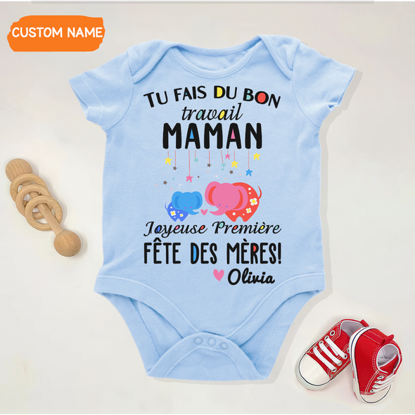 Cadeau Pour Maman Tu Fais Du Bon Travail Maman Onesie - JD - TT14042211