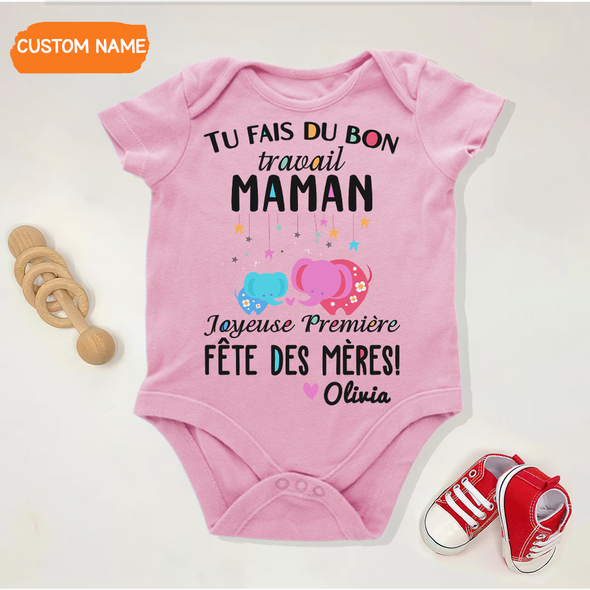 Cadeau Pour Maman Tu Fais Du Bon Travail Maman Onesie - JD - TT14042211