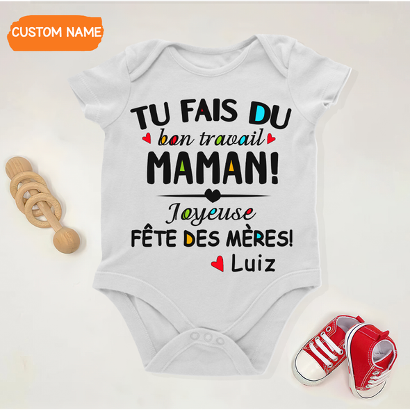Cadeau Pour Maman Tu Fais Du Bon Travail Maman Onesie - AD - TT14042212