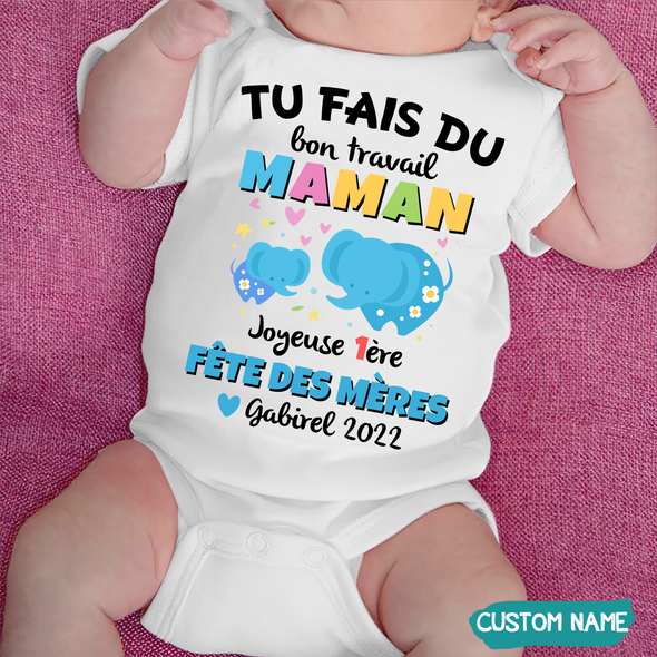 Cadeau Pour Maman Tu Fais Du Bon Travail Maman Onesie - JD - TT1404225
