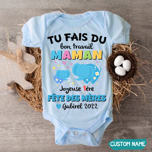 Cadeau Pour Maman Tu Fais Du Bon Travail Maman Onesie - JD - TT1404225