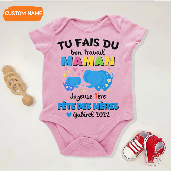 Cadeau Pour Maman Tu Fais Du Bon Travail Maman Onesie - JD - TT1404225
