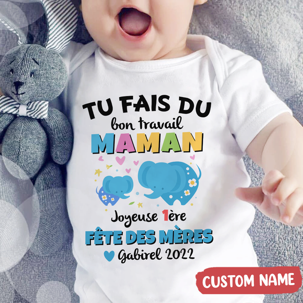 Cadeau Pour Maman Tu Fais Du Bon Travail Maman Onesie - JD - TT1404225