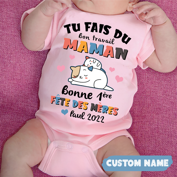 Tu Fais Du Bon Travail Maman Onesie - AD - TT1404227