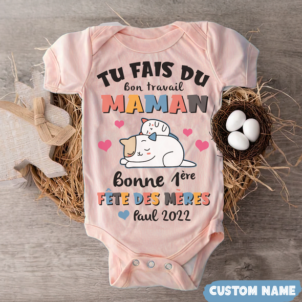 Tu Fais Du Bon Travail Maman Onesie - AD - TT1404227