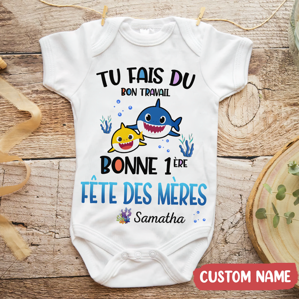 Cadeau Pour Maman Tu Fais Du Bon Travail Mommy Baby Onesie - AD - TT1804226