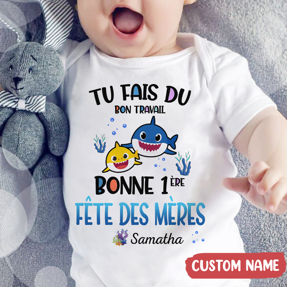Cadeau Pour Maman Tu Fais Du Bon Travail Mommy Baby Onesie - AD - TT1804226