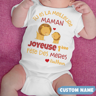 Tu Es La Meilleure Maman Baby Onesie - JD - TT0105221