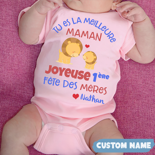 Tu Es La Meilleure Maman Baby Onesie - JD - TT0105221