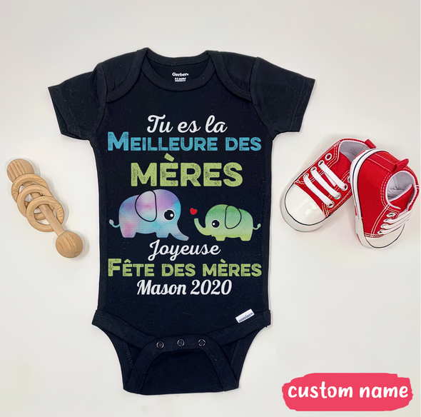 Tu Es La Meilleure Des Mères Baby Onesie - AD - TT04062211