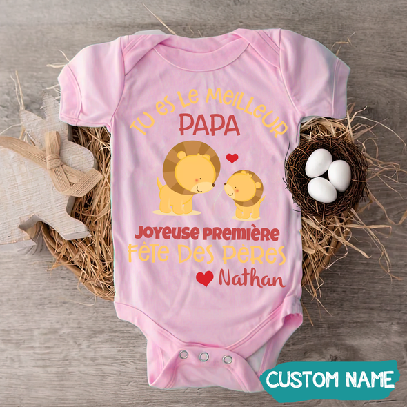 Tu Fais Du Bon Travail Papa Baby Onesie - JD - TT120522