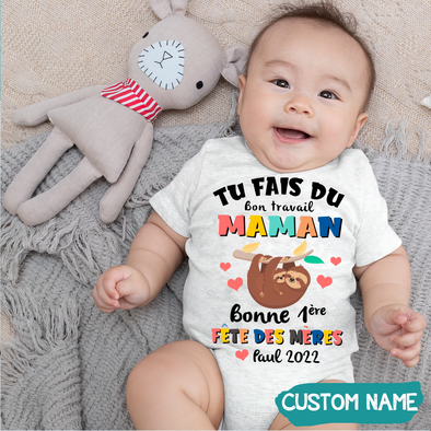 Tu Fais Du Bon Travail Maman Baby Onesie - JD - TT0605225