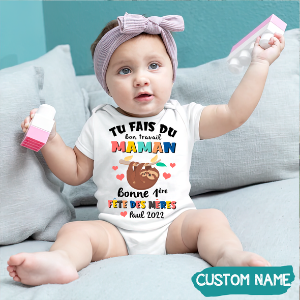 Tu Fais Du Bon Travail Maman Baby Onesie - JD - TT0605225