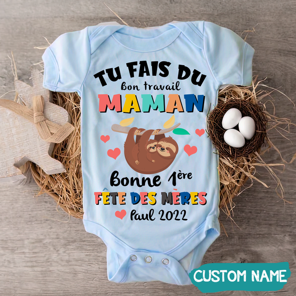 Tu Fais Du Bon Travail Maman Baby Onesie - JD - TT0605225