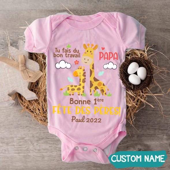 Tu Fais Du Bon Travail Papa Baby Onesie - JD - TT1305227