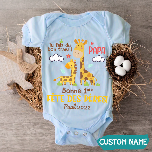 Tu Fais Du Bon Travail Papa Baby Onesie - JD - TT1305227