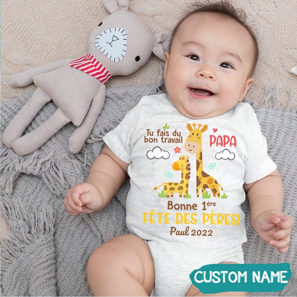 Tu Fais Du Bon Travail Papa Baby Onesie - JD - TT1305227