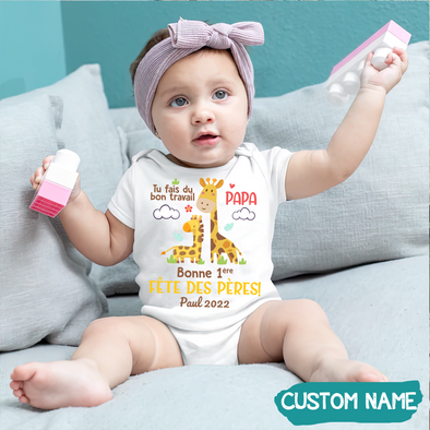 Tu Fais Du Bon Travail Papa Baby Onesie - JD - TT1305227