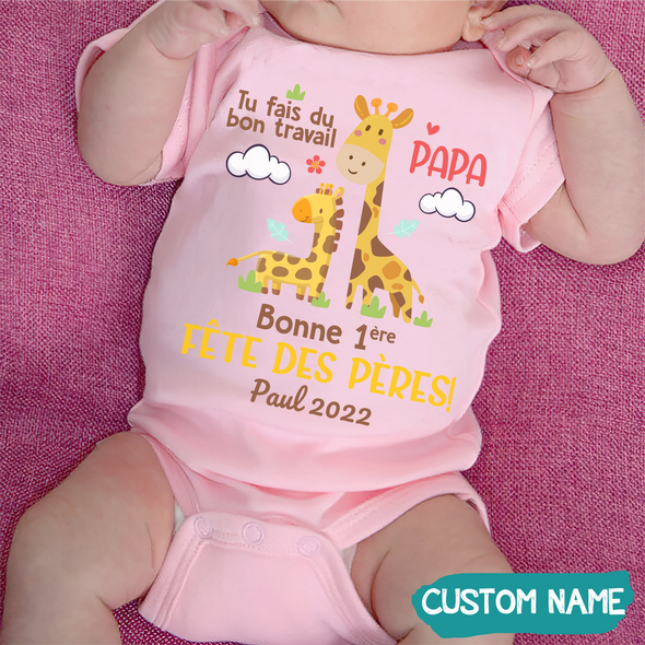 Tu Fais Du Bon Travail Papa Baby Onesie - JD - TT1305227