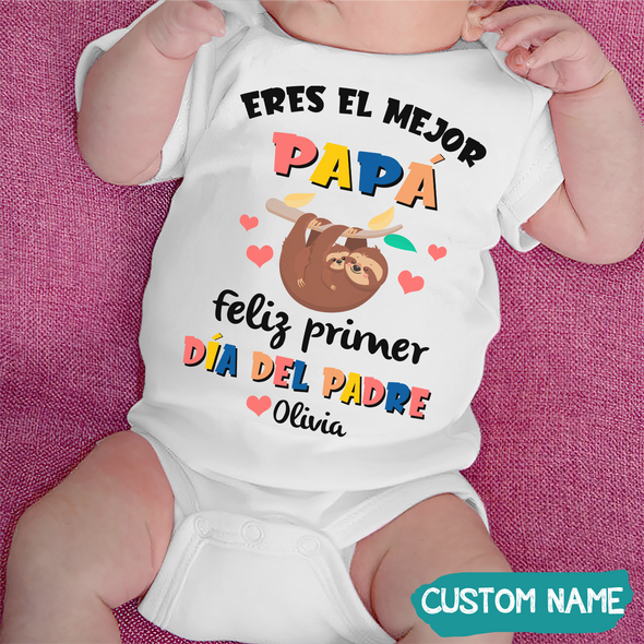 Feliz Primer Día Del Padre Baby Onesie - JD - TT3105225
