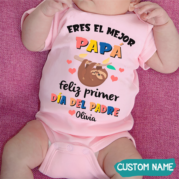 Feliz Primer Día Del Padre Baby Onesie - JD - TT3105225