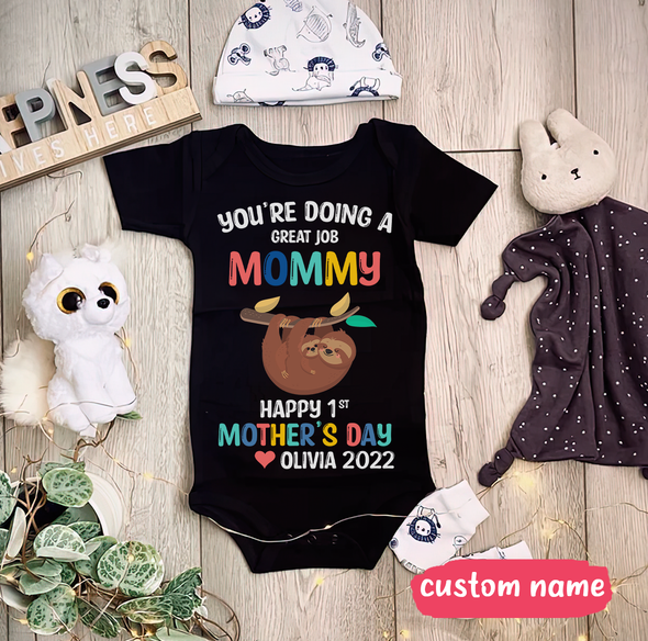 Gift For Mommy You Are Going A Great Job Mommy Baby Onesie - NT - TT0204224 (Black)