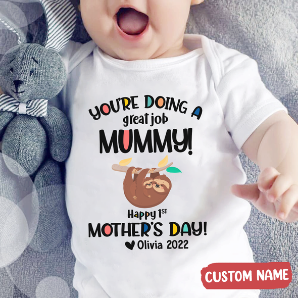 Gift For Mummy You're Doing A Great Job Baby Onesie - PP - TT0504221 1
