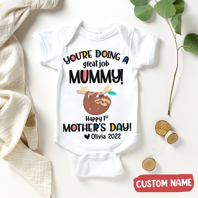 Gift For Mummy You're Doing A Great Job Baby Onesie - PP - TT0504221 1