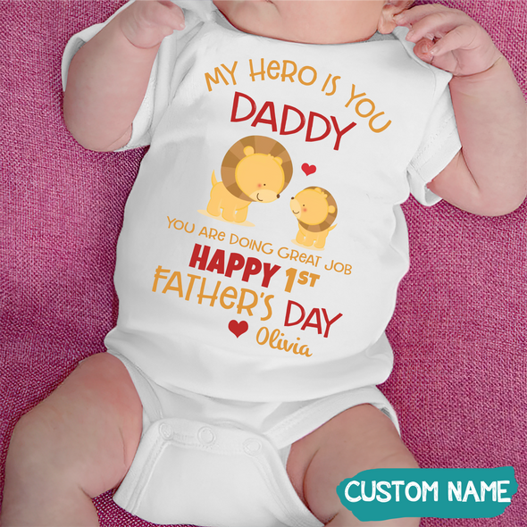Gift For Father's Day My Hero Is You Onesie - JD - TT11052211