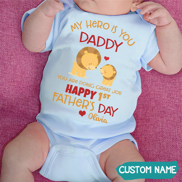 Gift For Father's Day My Hero Is You Onesie - JD - TT11052211