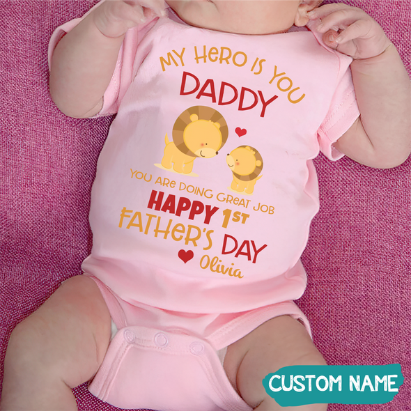 Gift For Father's Day My Hero Is You Onesie - JD - TT11052211