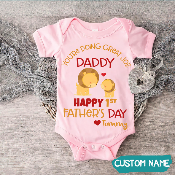 Gift For Daddy You Are Doing Great Job Baby Onesie - JD - TT1105226