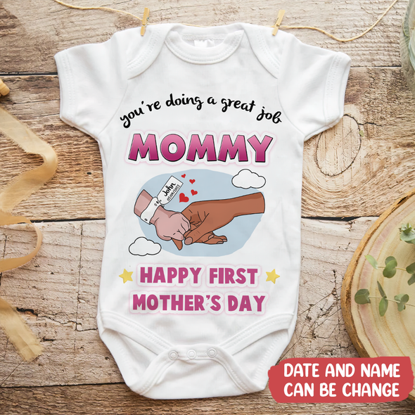 Gift For Mommy Happy First Mother's Day Baby Onesie - MC - TT1904223 2