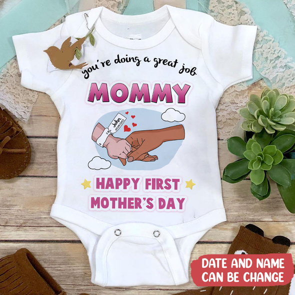 Gift For Mommy Happy First Mother's Day Baby Onesie - MC - TT1904223 2