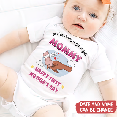 Gift For Mommy Happy First Mother's Day Baby Onesie - MC - TT1904223 2