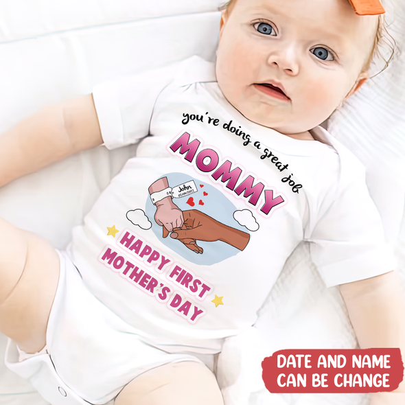 Gift For Mommy Happy First Mother's Day Baby Onesie - MC - TT1904223 2