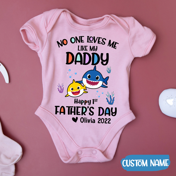 Gift For Daddy No One Loves Me Like My Daddy Baby Onesie - AD - TT2004223