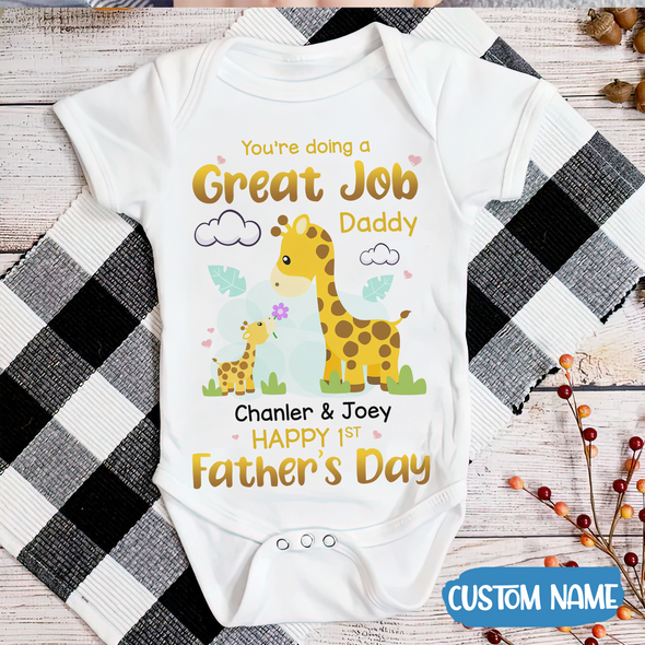 Gift For Daddy Happy 1st Father's Day Baby Onesie - MC - TT2204226 4