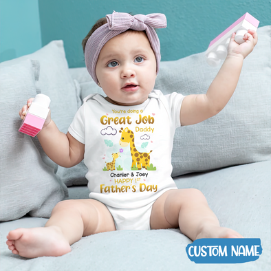 Gift For Daddy Happy 1st Father's Day Baby Onesie - MC - TT2204226 4