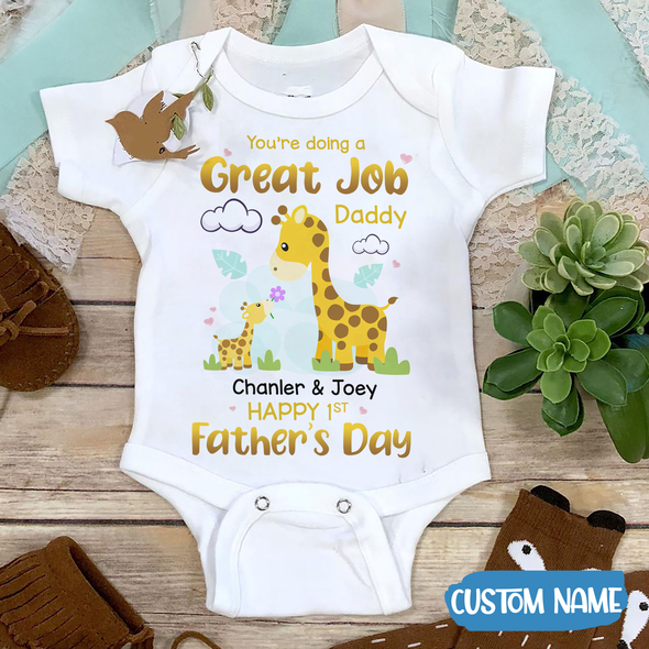 Gift For Daddy Happy 1st Father's Day Baby Onesie - MC - TT2204226 4