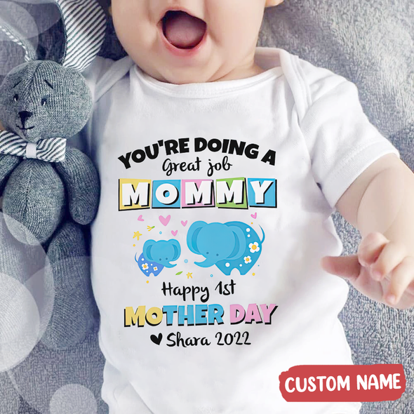 Gift For Mommy You're Doing A Great Job Baby Onesie - AD