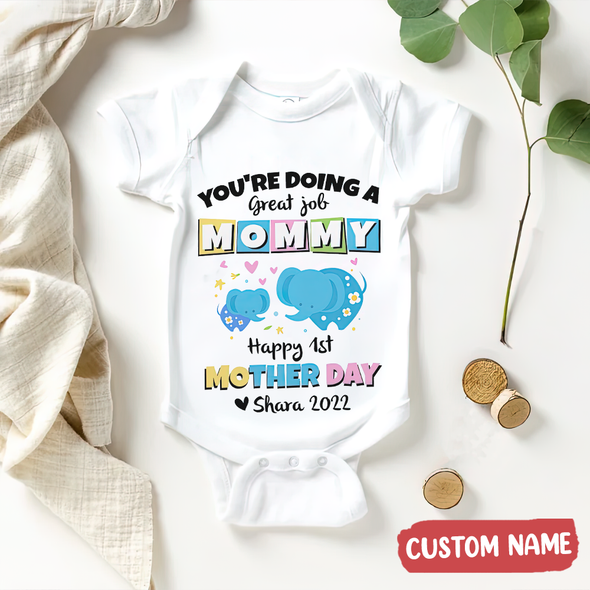 Gift For Mommy You're Doing A Great Job Baby Onesie - AD
