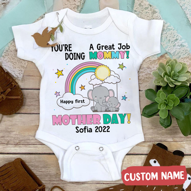 Gift For Mommy Happy First Mother Day Baby Onesie - AD - TT3003227