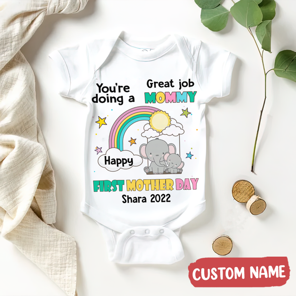 Gift For Mom Great Job Mommy Baby Onesie - AD - TT30032210