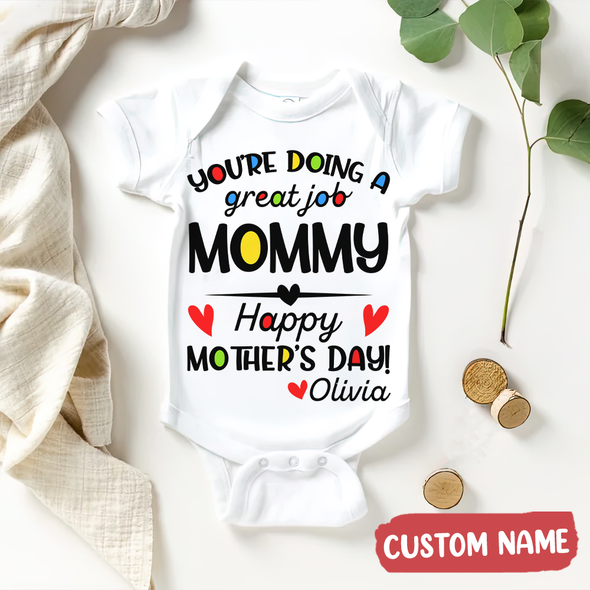 Gift For Mom Great Job Mommy Baby Onesie - AD - TT30032212