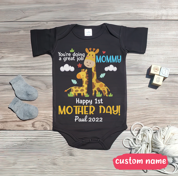 Gift For Mommy Happy 1st Mother Day Baby Onesie - AD - TT3003226