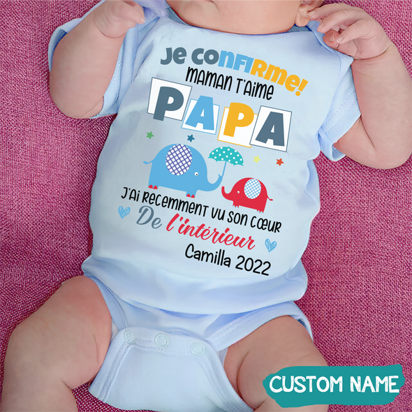 Cadeau Pour Bébé - Je Confirme - Onesie - JD - TT2605224