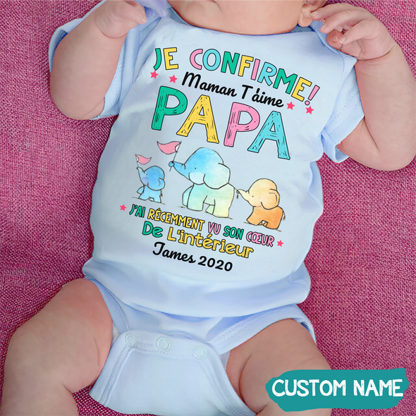 Cadeau Pour Bébé - Je Confirme - Onesie - JD - TT2605223