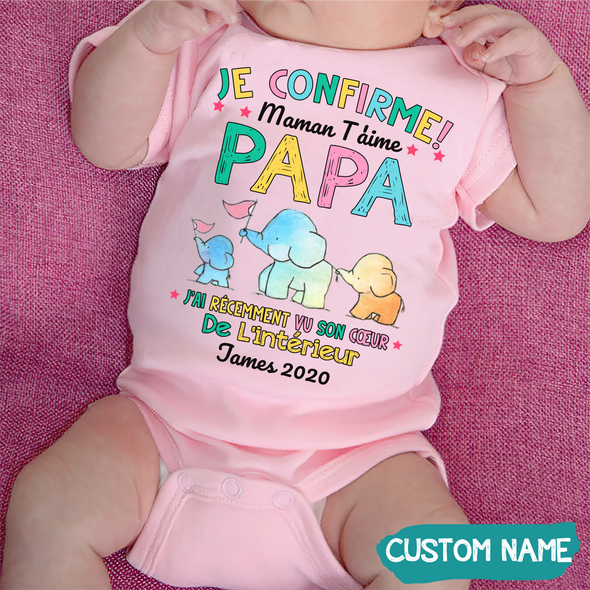 Cadeau Pour Bébé - Je Confirme - Onesie - JD - TT2605223