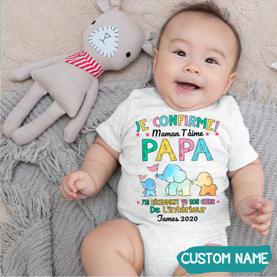 Cadeau Pour Bébé - Je Confirme - Onesie - JD - TT2605223